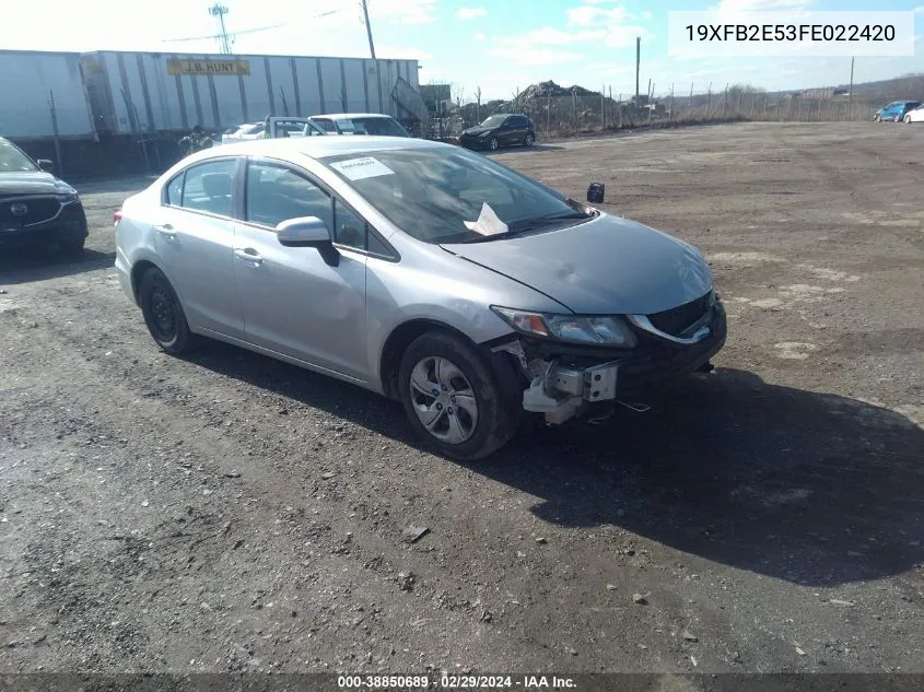 19XFB2E53FE022420 2015 Honda Civic Lx