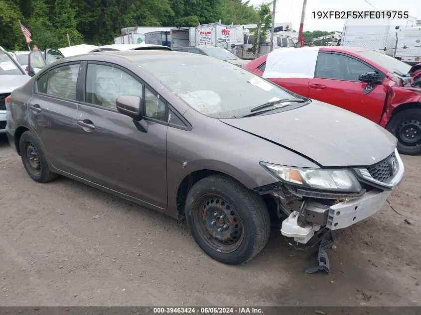 2015 Honda Civic Lx VIN: 19XFB2F5XFE019755 Lot: 39463424