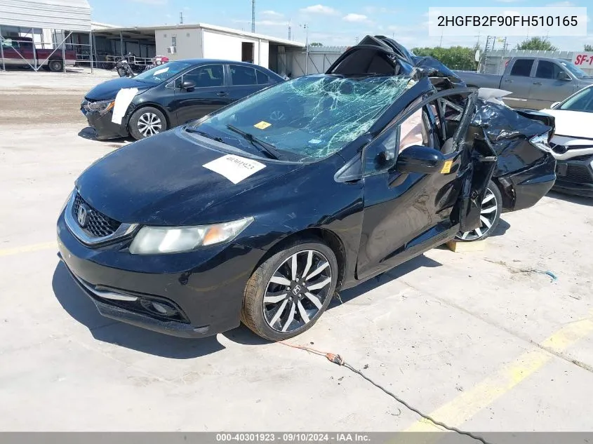 2HGFB2F90FH510165 2015 Honda Civic Exl