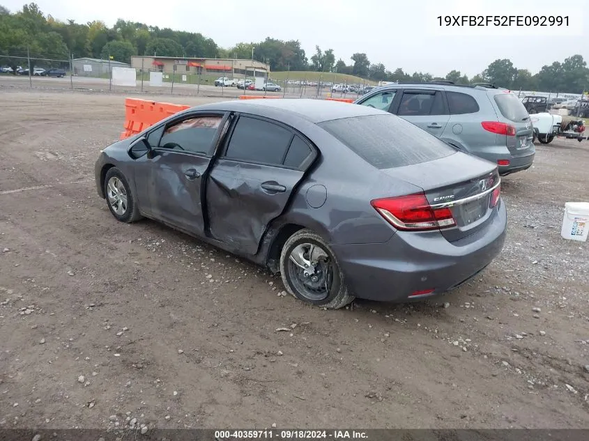 2015 Honda Civic Lx VIN: 19XFB2F52FE092991 Lot: 40359711