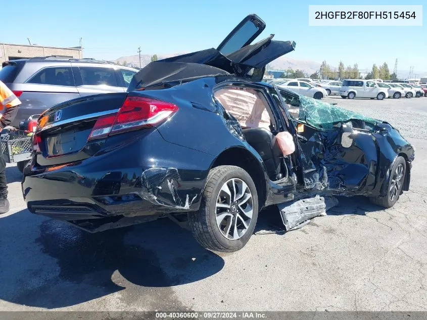 2HGFB2F80FH515454 2015 Honda Civic Ex