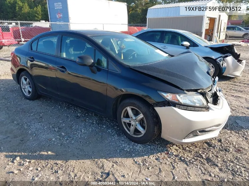 19XFB2F59FE079512 2015 Honda Civic Sedan Lx