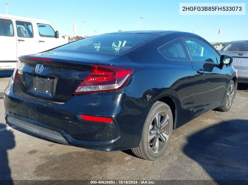 2015 Honda Civic Ex VIN: 2HGFG3B85FH533073 Lot: 40626593