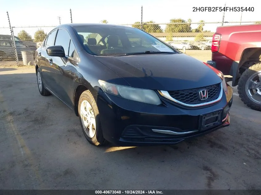 2HGFB2F54FH535440 2015 Honda Civic Lx