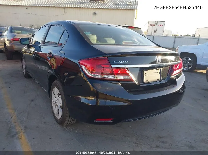 2HGFB2F54FH535440 2015 Honda Civic Lx