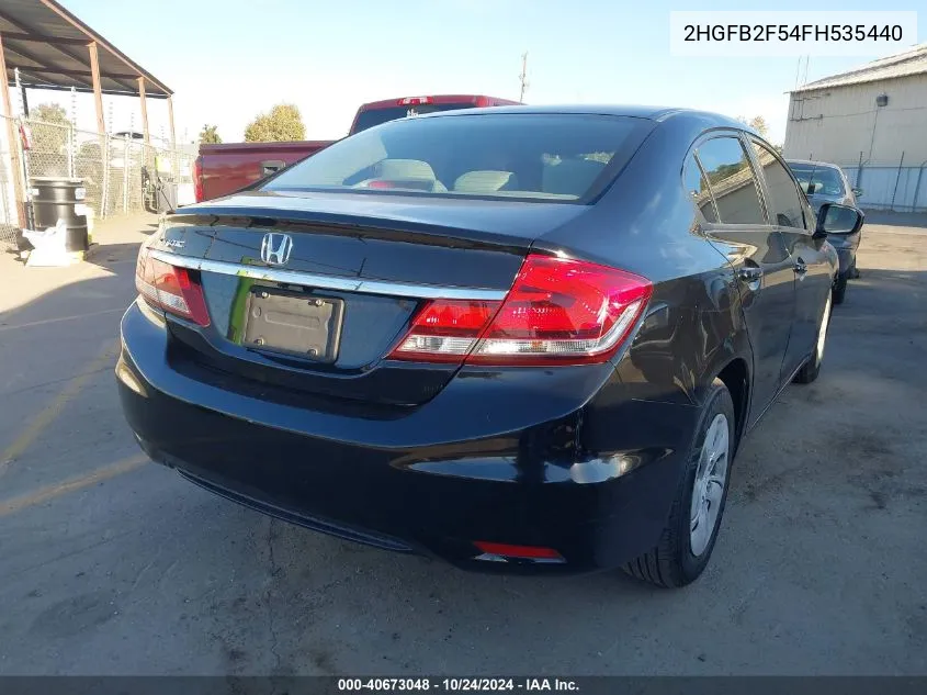 2HGFB2F54FH535440 2015 Honda Civic Lx