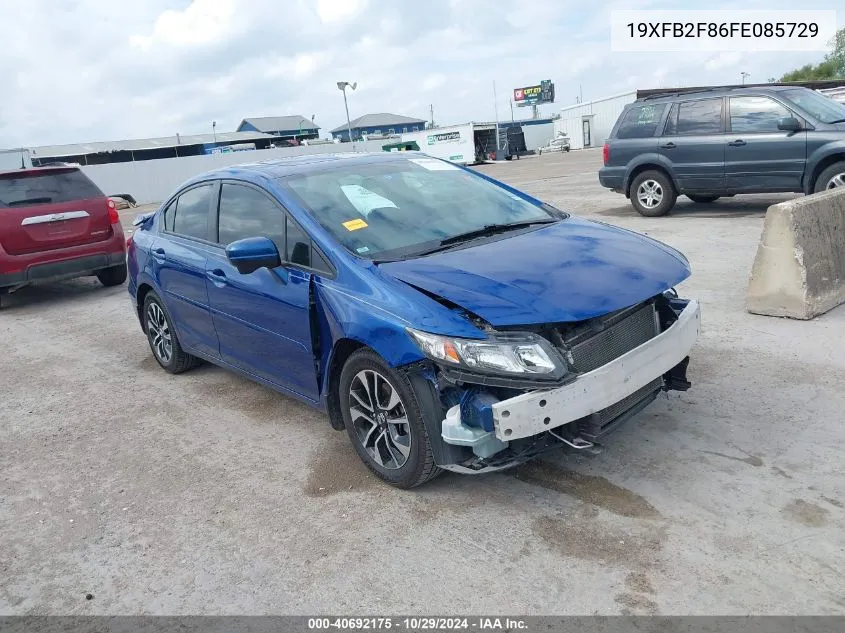 2015 Honda Civic Ex VIN: 19XFB2F86FE085729 Lot: 40692175