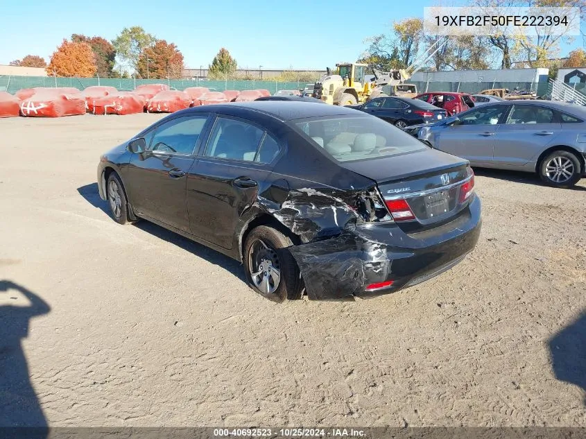 2015 Honda Civic Lx VIN: 19XFB2F50FE222394 Lot: 40692523