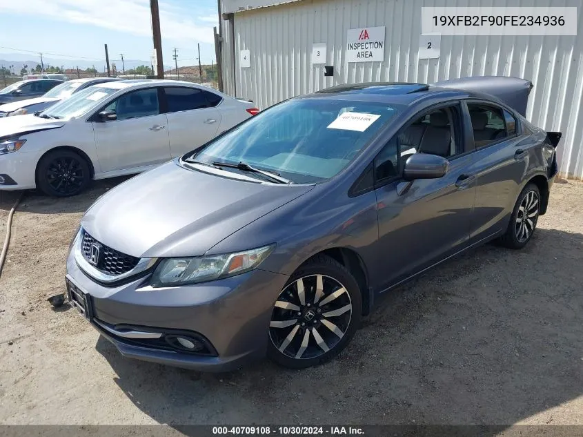 2015 Honda Civic Ex-L VIN: 19XFB2F90FE234936 Lot: 40709108