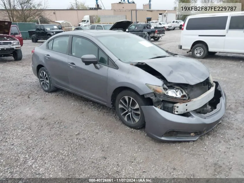 2015 Honda Civic Ex VIN: 19XFB2F87FE229787 Lot: 40726861