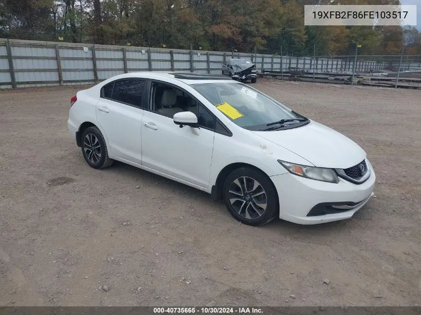 2015 Honda Civic Ex VIN: 19XFB2F86FE103517 Lot: 40735665