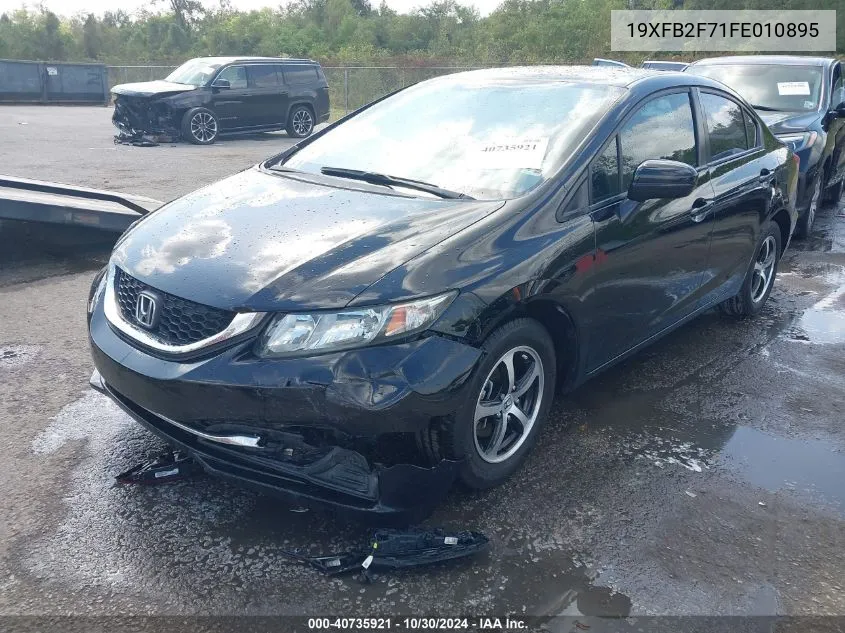 2015 Honda Civic Se VIN: 19XFB2F71FE010895 Lot: 40735921