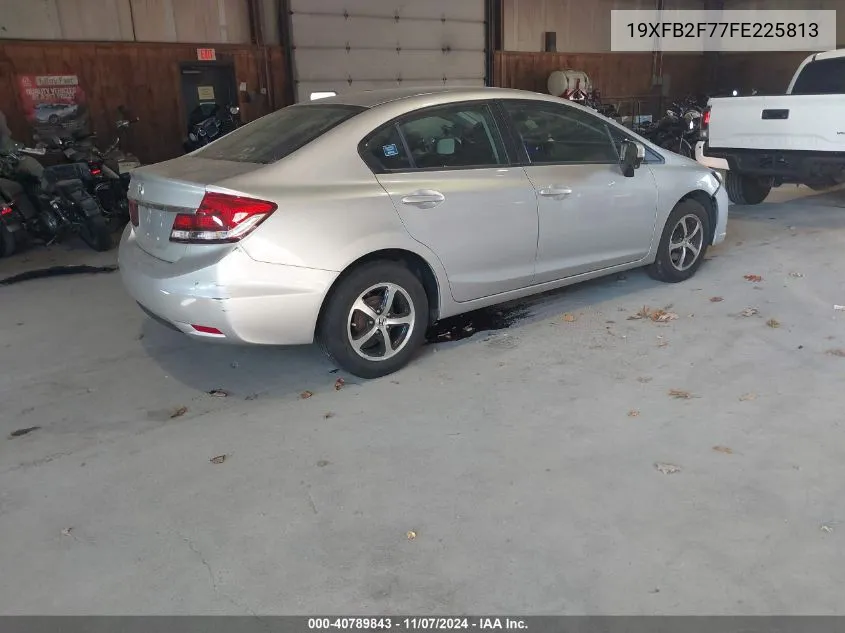 2015 Honda Civic Se VIN: 19XFB2F77FE225813 Lot: 40789843