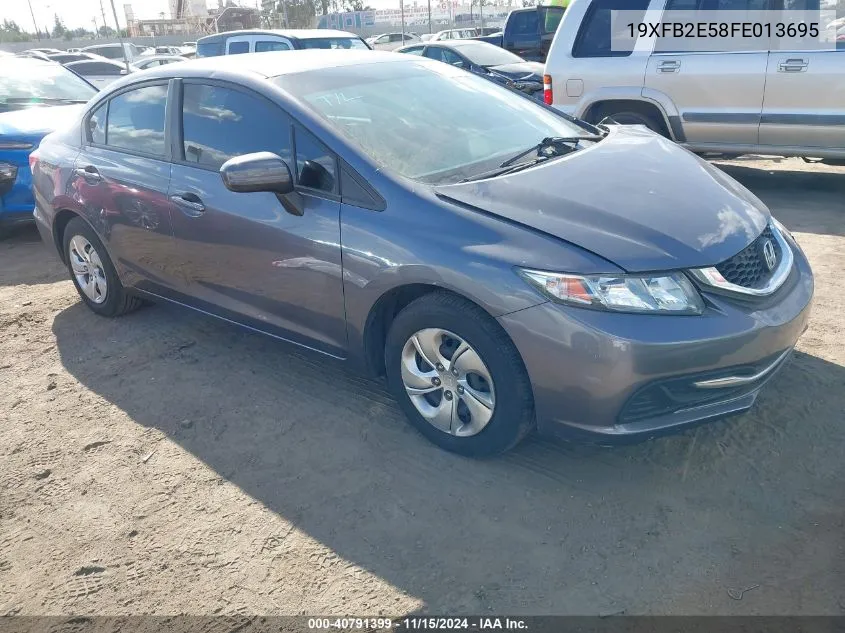 2015 Honda Civic Lx VIN: 19XFB2E58FE013695 Lot: 40791399