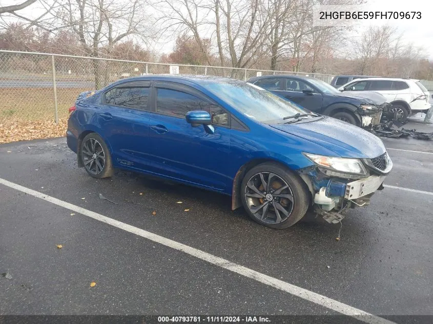 2015 Honda Civic Si VIN: 2HGFB6E59FH709673 Lot: 40793781