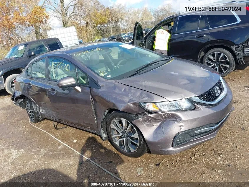 2015 Honda Civic Ex VIN: 19XFB2F88FE049024 Lot: 40797381