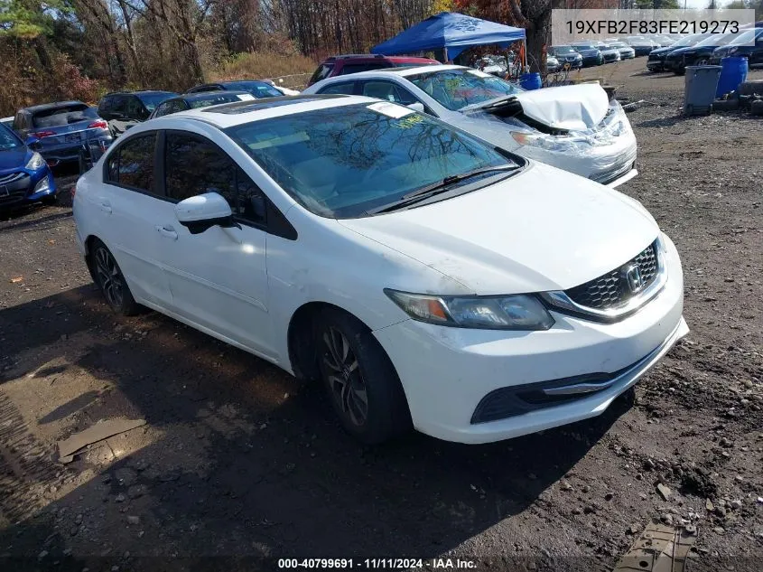 2015 Honda Civic Ex VIN: 19XFB2F83FE219273 Lot: 40799691