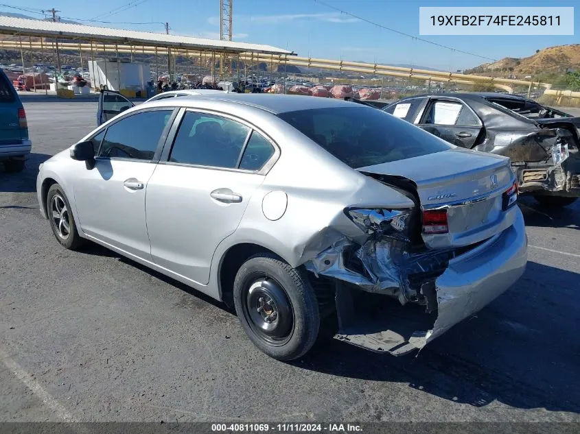 2015 Honda Civic Se VIN: 19XFB2F74FE245811 Lot: 40811069