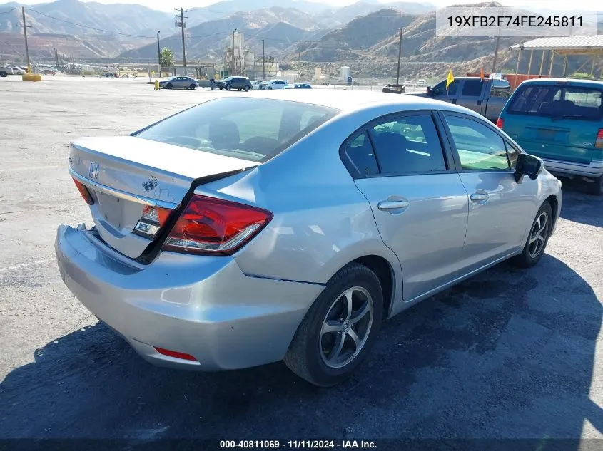 2015 Honda Civic Se VIN: 19XFB2F74FE245811 Lot: 40811069