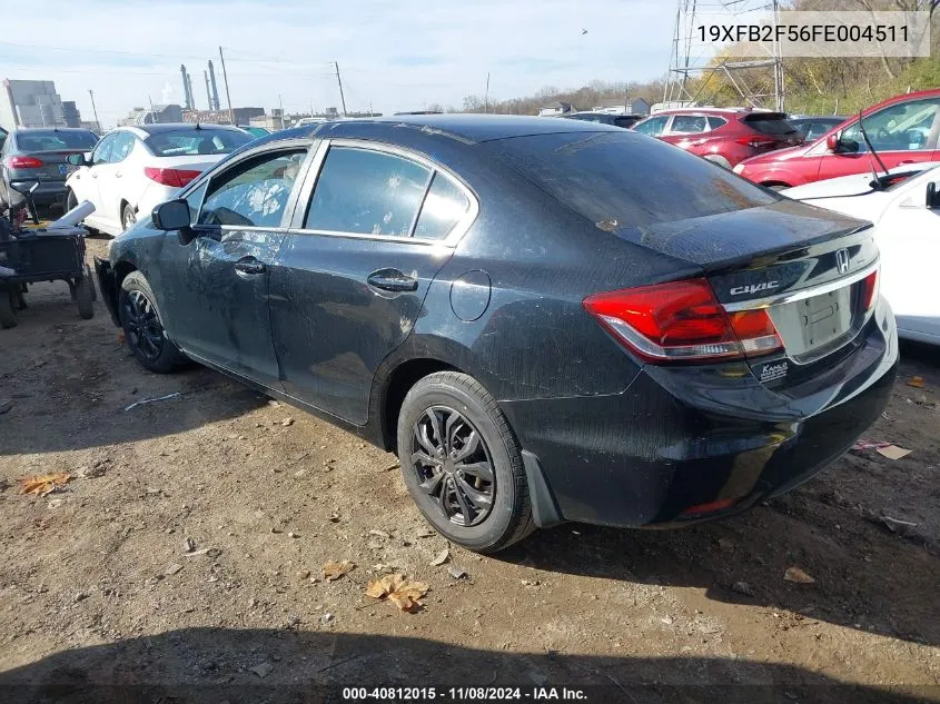 19XFB2F56FE004511 2015 Honda Civic Lx