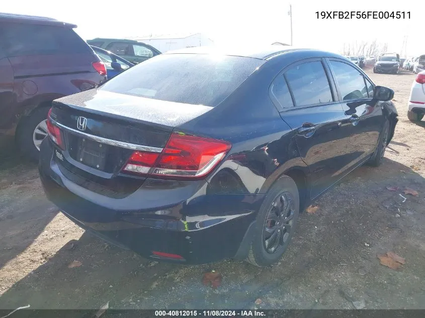 19XFB2F56FE004511 2015 Honda Civic Lx