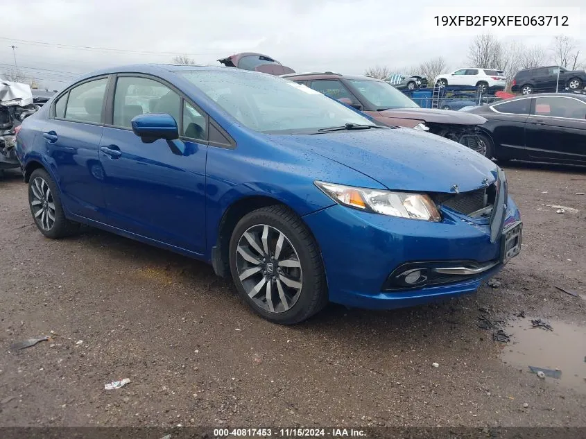 2015 Honda Civic Ex-L VIN: 19XFB2F9XFE063712 Lot: 40817453