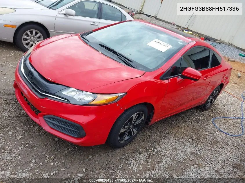 2015 Honda Civic Ex VIN: 2HGFG3B88FH517336 Lot: 40826493