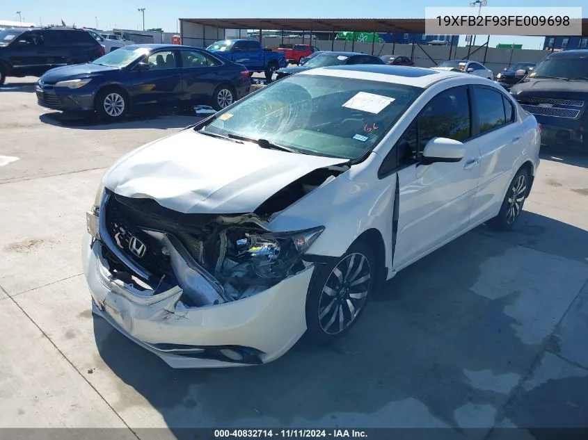 2015 Honda Civic Ex-L VIN: 19XFB2F93FE009698 Lot: 40832714