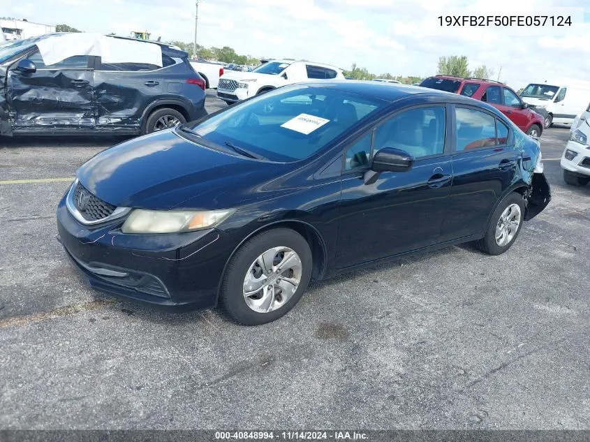 2015 Honda Civic Lx VIN: 19XFB2F50FE057124 Lot: 40848994