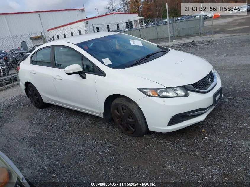 2015 Honda Civic Lx VIN: 2HGFB2F56FH558461 Lot: 40855405