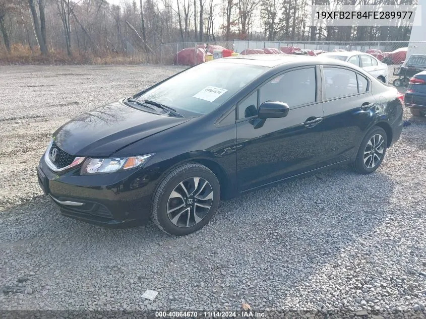 2015 Honda Civic Ex VIN: 19XFB2F84FE289977 Lot: 40864670