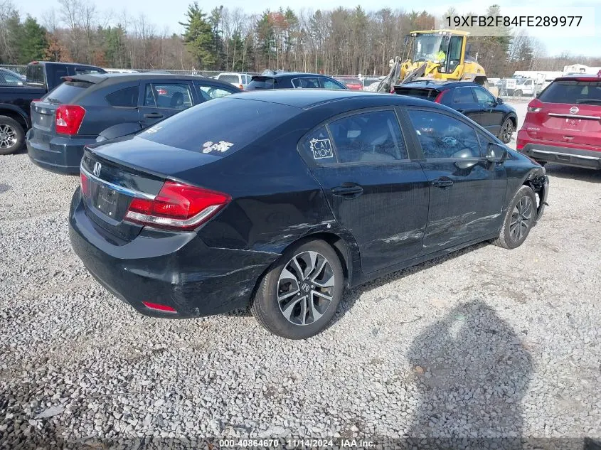 2015 Honda Civic Ex VIN: 19XFB2F84FE289977 Lot: 40864670