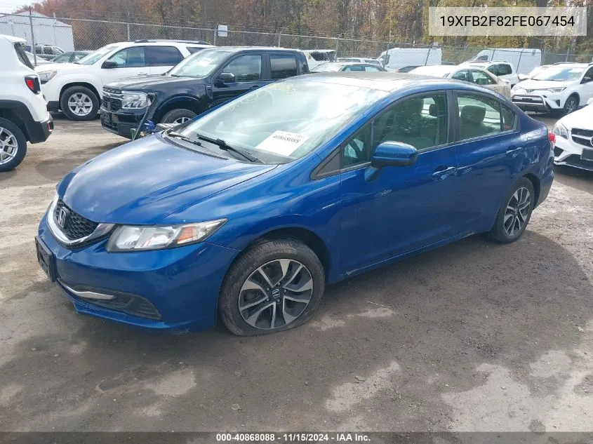 2015 Honda Civic Ex VIN: 19XFB2F82FE067454 Lot: 40868088