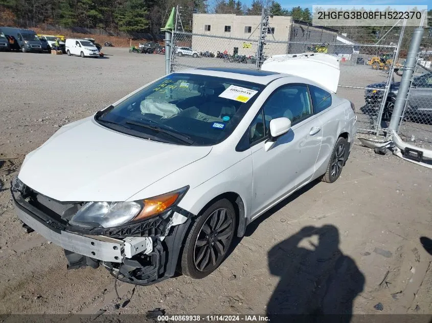 2015 Honda Civic Ex-L VIN: 2HGFG3B08FH522370 Lot: 40869938