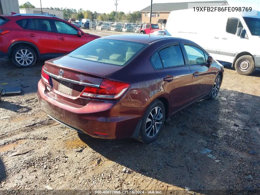 2015 Honda Civic Ex VIN: 19XFB2F86FE098769 Lot: 40877068