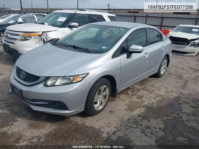 2015 Honda Civic Lx VIN: 19XFB2F57FE077208 Lot: 40896754