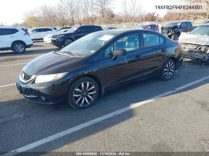 2015 Honda Civic Ex-L VIN: 19XFB2F94FE244501 Lot: 40898926