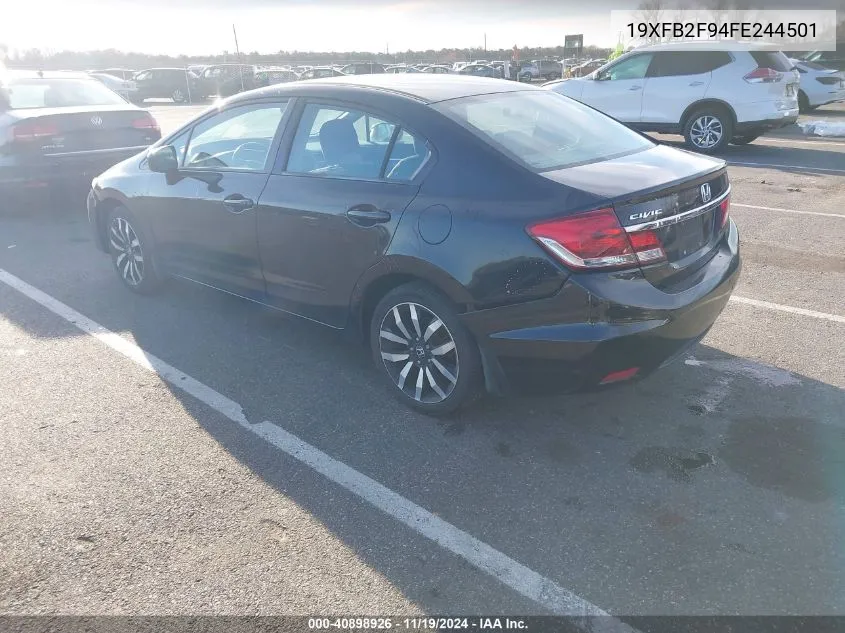 2015 Honda Civic Ex-L VIN: 19XFB2F94FE244501 Lot: 40898926