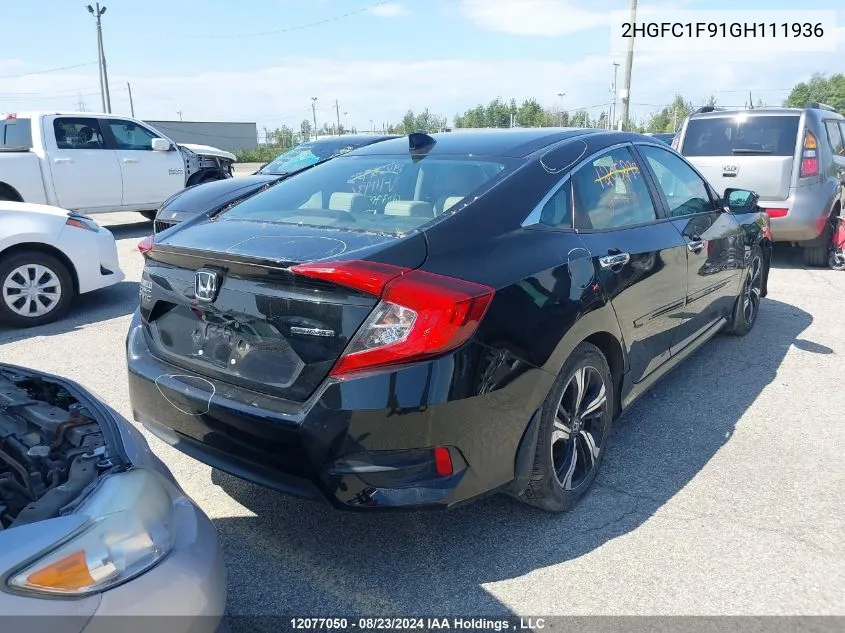 2HGFC1F91GH111936 2016 Honda Civic Sedan