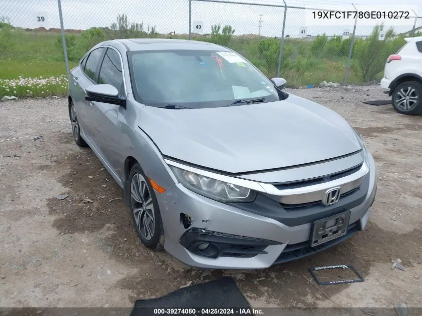 19XFC1F78GE010272 2016 Honda Civic Ex-L