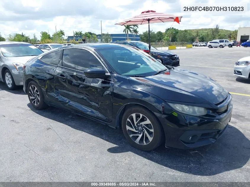 2HGFC4B07GH310823 2016 Honda Civic Lx-P