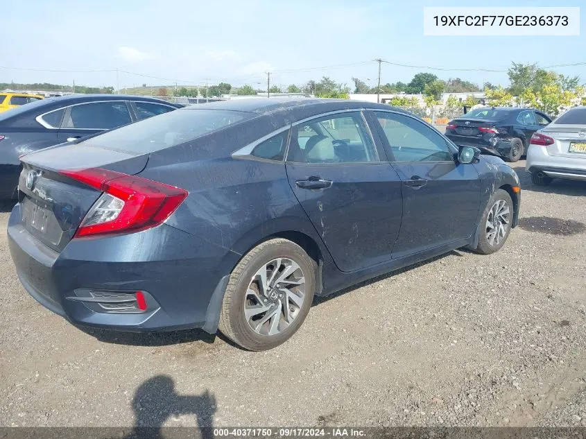 19XFC2F77GE236373 2016 Honda Civic Ex