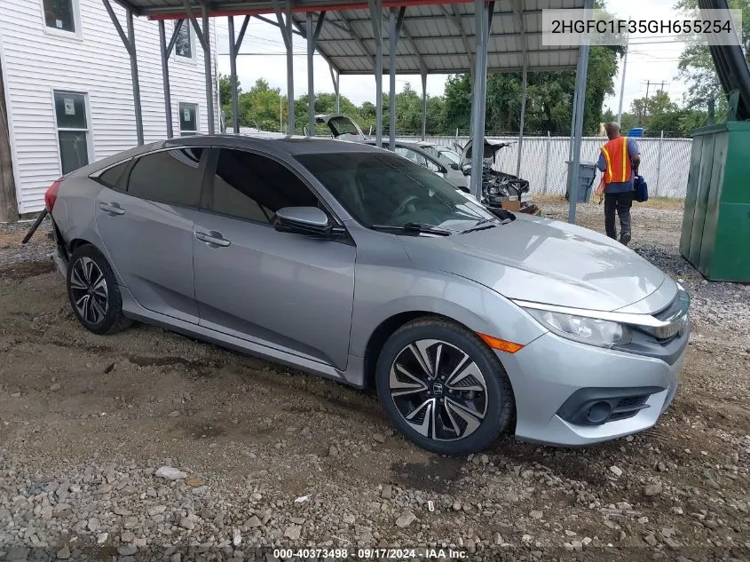 2HGFC1F35GH655254 2016 Honda Civic Ex-T