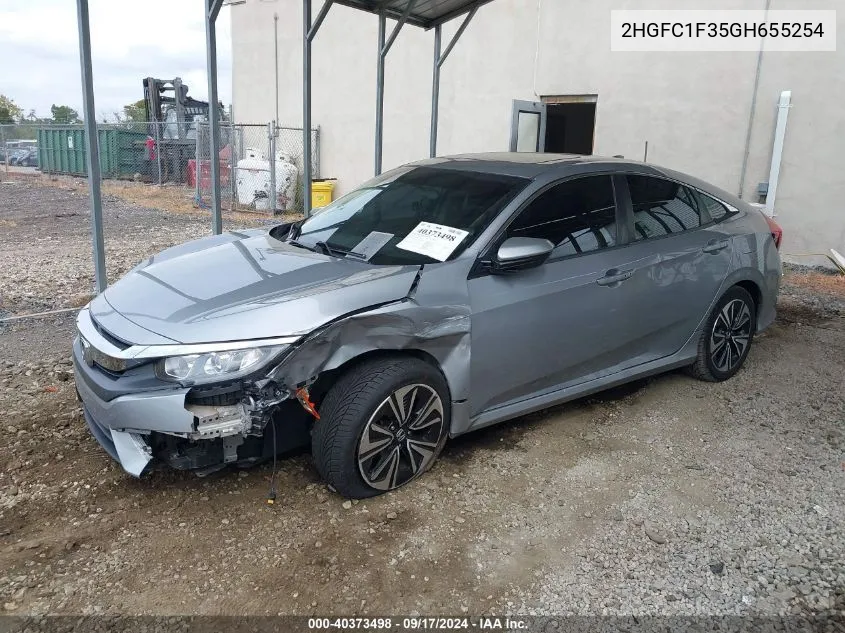 2HGFC1F35GH655254 2016 Honda Civic Ex-T