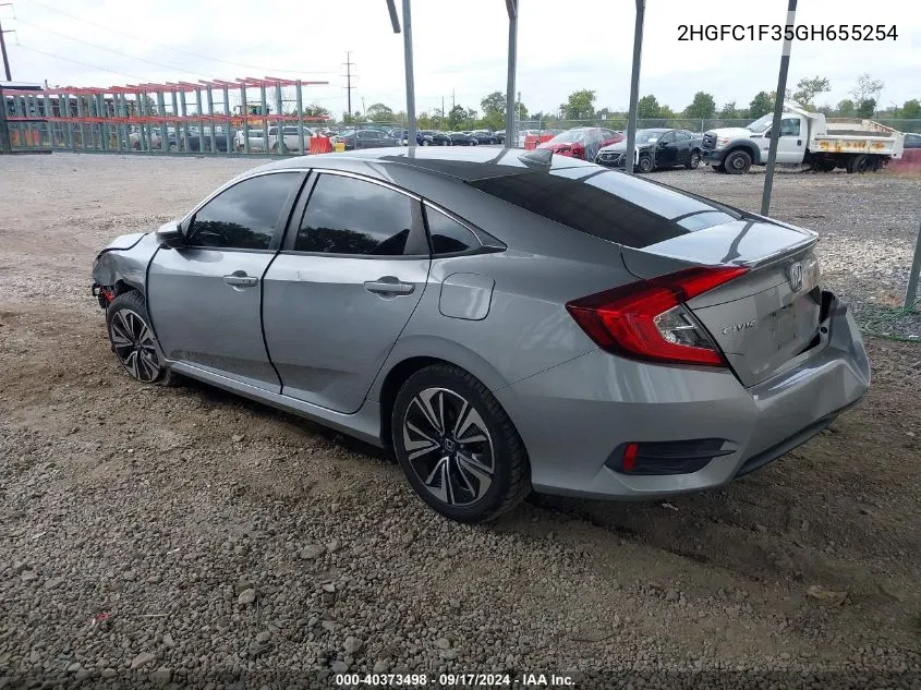 2HGFC1F35GH655254 2016 Honda Civic Ex-T