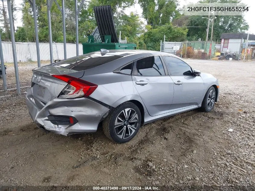 2016 Honda Civic Ex-T VIN: 2HGFC1F35GH655254 Lot: 40373498