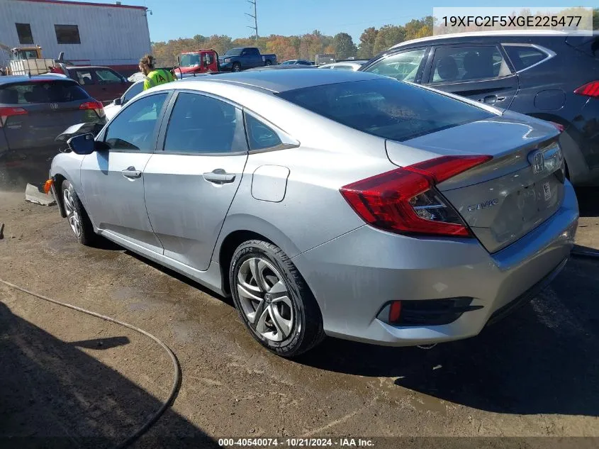 2016 Honda Civic Lx VIN: 19XFC2F5XGE225477 Lot: 40540074