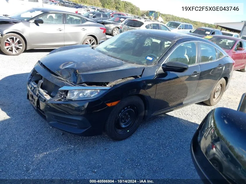 19XFC2F5XGE043746 2016 Honda Civic Lx