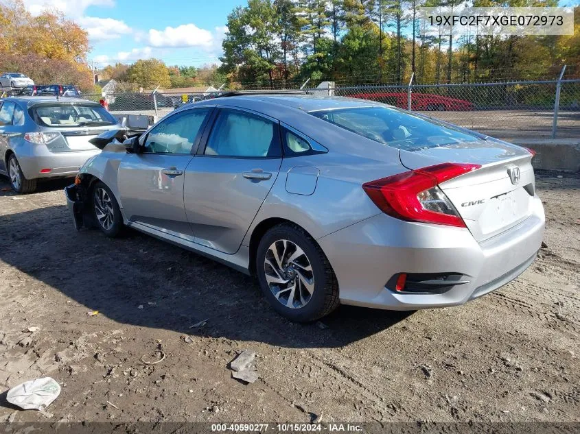 2016 Honda Civic Ex VIN: 19XFC2F7XGE072973 Lot: 40590277