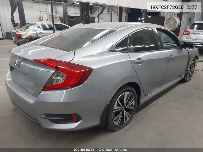 19XFC2F72GE012377 2016 Honda Civic Ex